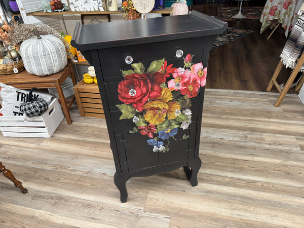Lynette  the stunning black jewelry armoire