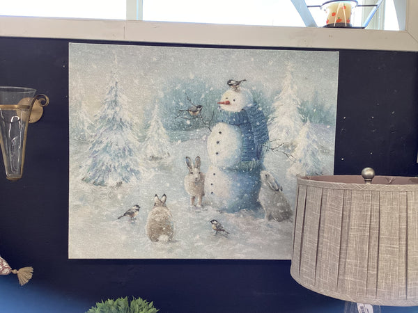 Snowman & Animals Picture