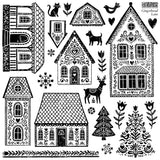 Winter 2026 GINGERBREAD LANE 12X12 IOD STAMP™