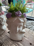 Cement Cherub Head Planters