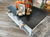 Cherry picked  half moon sofa foyer table