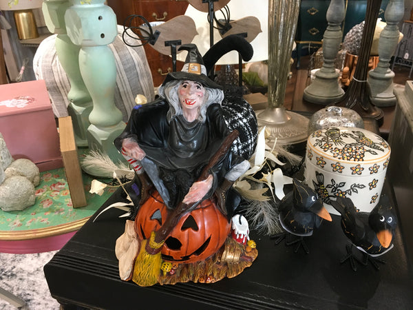 Witch on Pumpkin