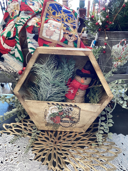 Wood Snowman Picture