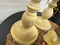 Yellow metal Candle Sticks - Pair