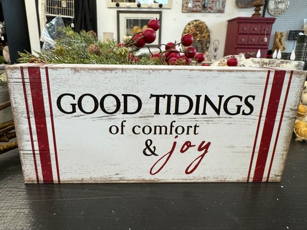 Good tidings of comfort & joy