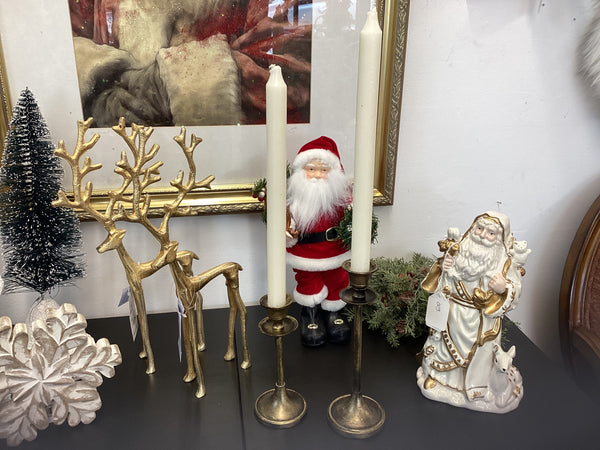 Gold Thin Candlesticks (pair)