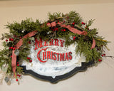 Huge Rustic Merry Christmas Sign