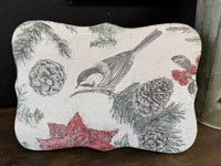 Christmas Chickadee Painted Paper picture