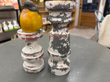 Chippy multilayered colored candle sticks - pair