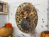 Half Pumpkin floral oval Roycycled paper