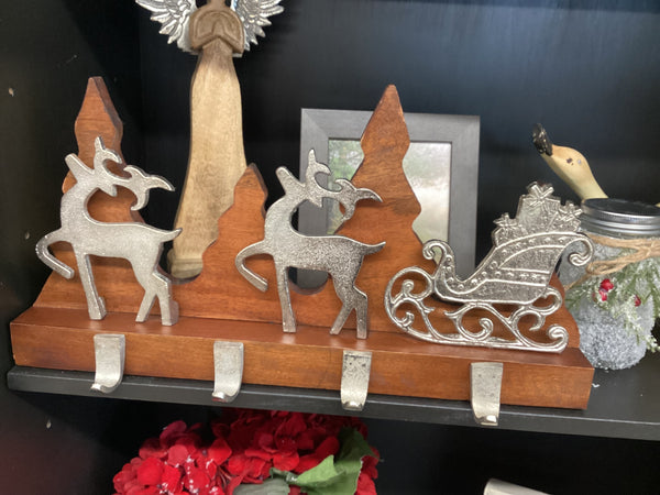 Wood & Metal Stocking Holder