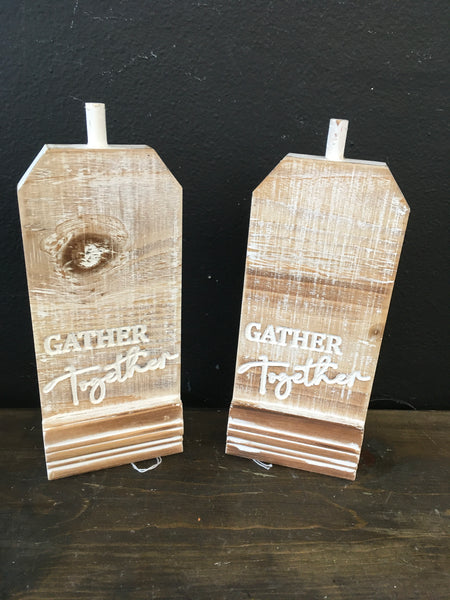 Gather Together  wood Pumpkin