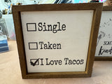 Driftless small 6x6 signs pictures sayings porch sitters