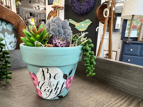 Faux Succulent Pot make take