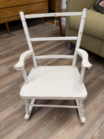 Vintage Kids white rocker rocking chair