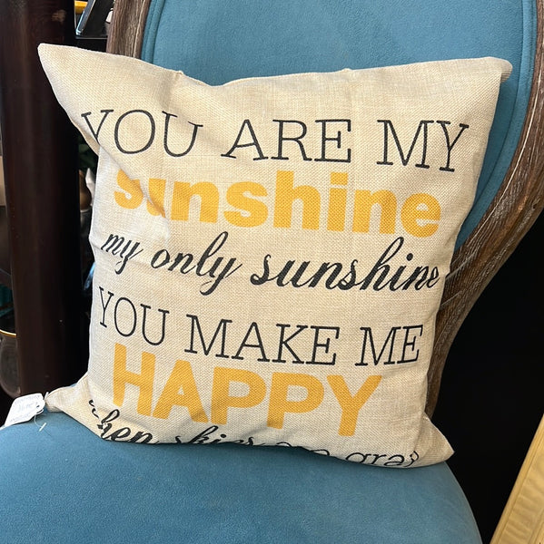 Upu are my sunshine feather pillow