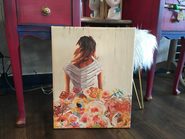 Girl With Flower Skirt