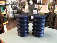 Navy Curved Candle (sold as a single)