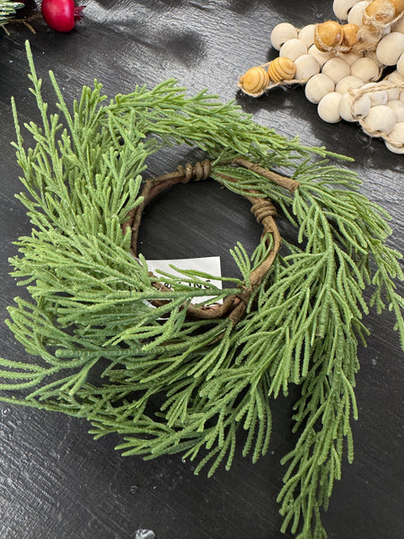 Pine candle ring