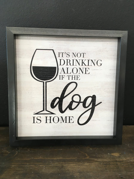 Drinking wine… dog