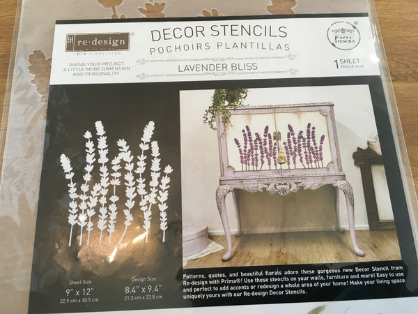 Redesign Decor Stencil - Lavender Bliss