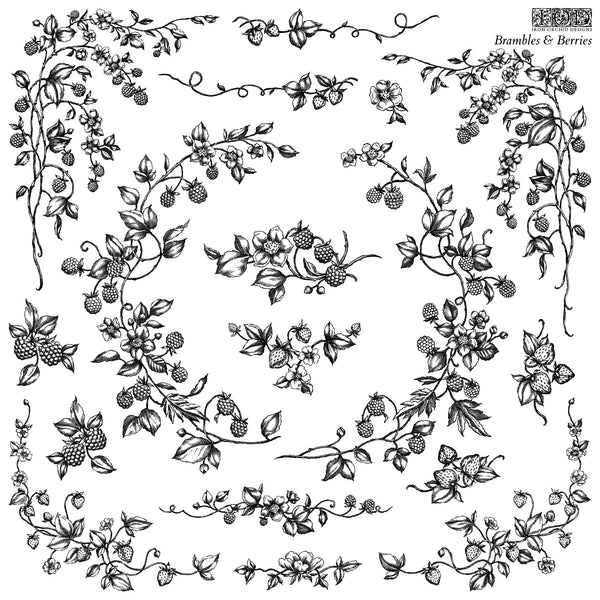 Brambles & Berries 12X12 IOD STAMP