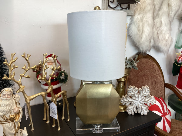 Golden and Acrylic Lamp