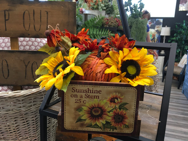 Sunflower Crate