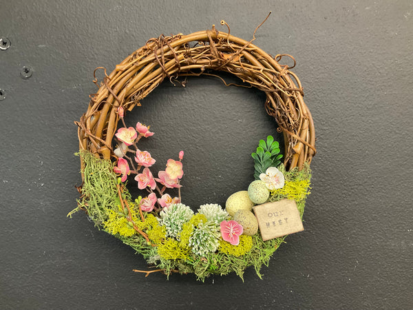 Small Handmade Floral Wreath