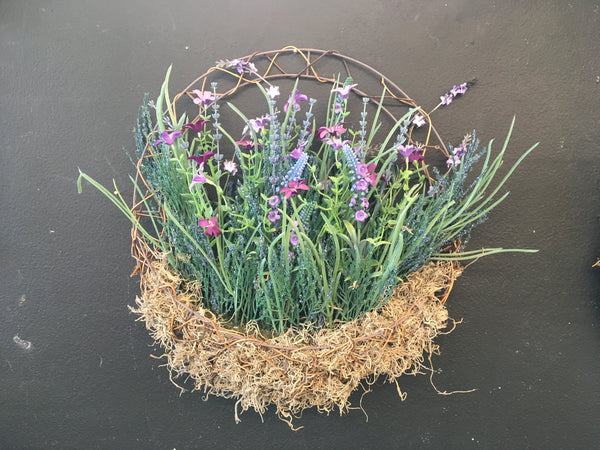 Lavender Wire Wreath