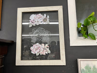 Desert rose glass picture