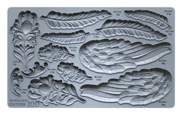 Wings & Feathers 6X10 IOD MOULD