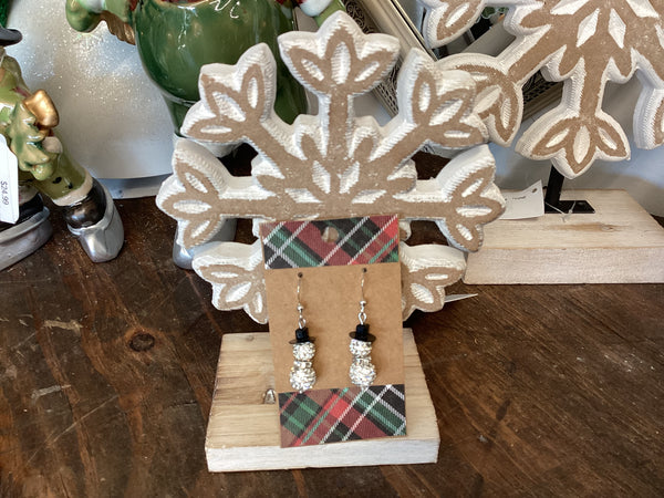Snowman Earrings