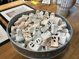 Assorted Mini Clay Ghosts