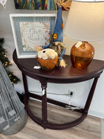 Cherry picked  half moon sofa foyer table