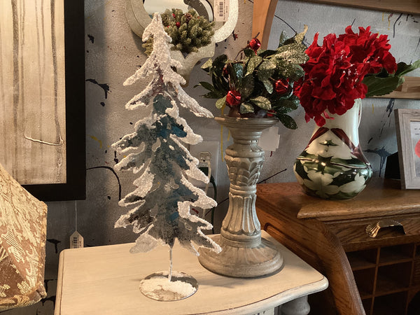 Snowy Metal Tree