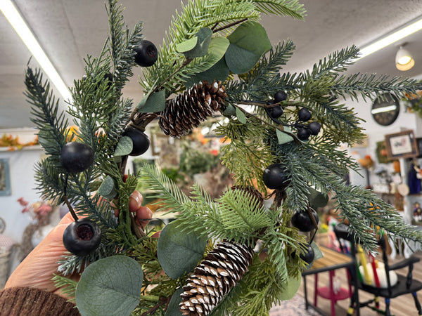 Blue tallow berries  & evergreen wreath