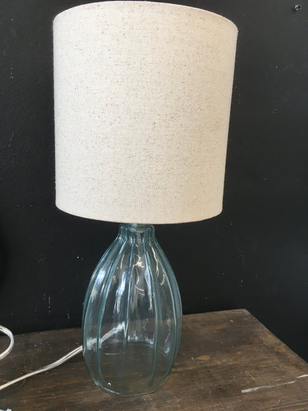 Glass desk lamp
