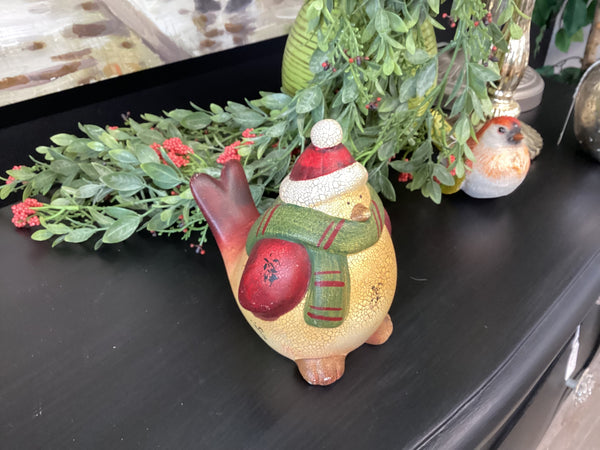 Bird with Santa Hat