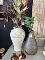 White & Gold pottery vase