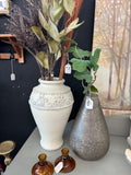 White & Gold pottery vase