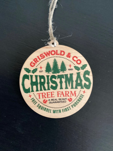 Griswold Tree Farm wood ornament