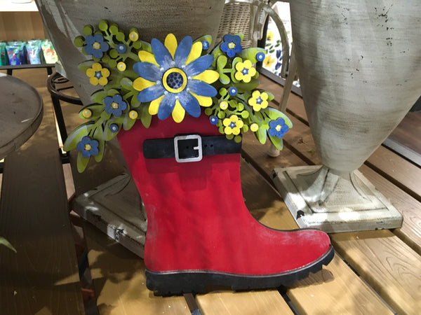 Red Rain Boot Door Hanger