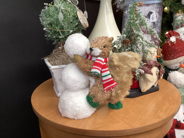 Squirrel Snowman