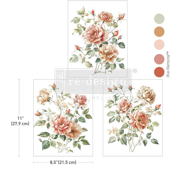 MIDDY TRANSFERS® – GENTLE SYMPHONY – 3 SHEETS, 8.5″X11″