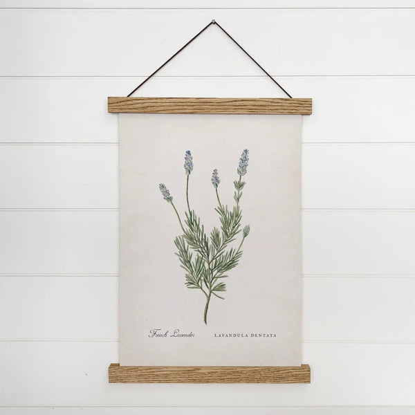 French lavender vintage inspired print