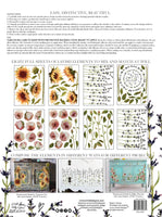 Painterly Florals IOD TRANSFER 12X16 PAD