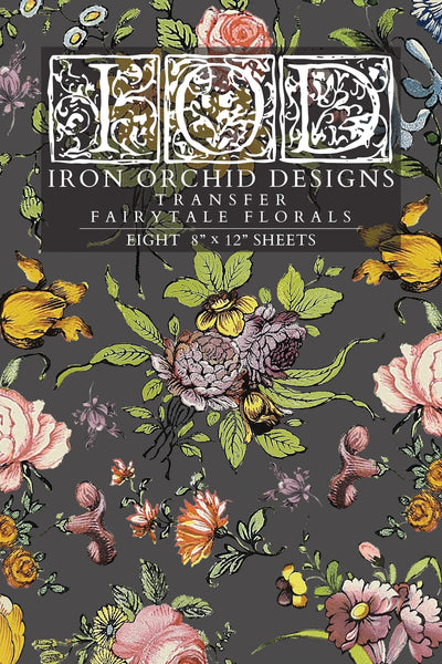 Fairytale Florals IOD TRANSFER 8x12 PAD