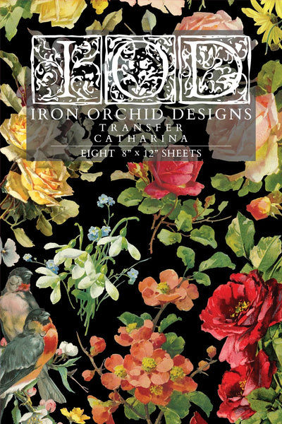 Catharina Florals IOD TRANSFER 8x12 PAD