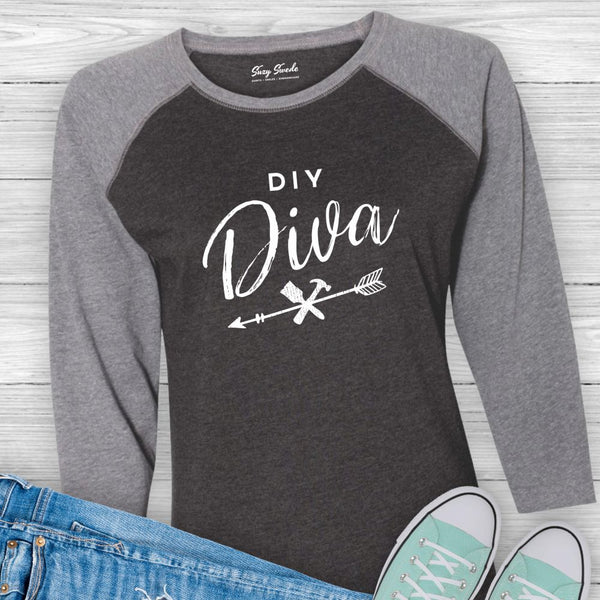 DIY Diva Upcycling & Vintage Raglan T-Shirt